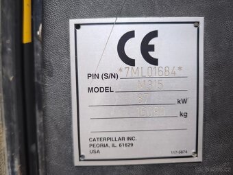 Kolové rypadlo CAT M315 - 9