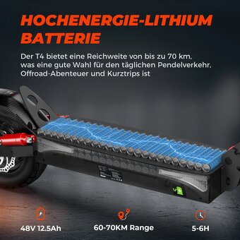 Elektrokolobezka IScooter T4 1000w nová - 9
