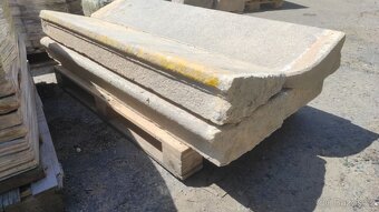 Staré kamenné schody, žulové schody, schod, 10 ks - 9