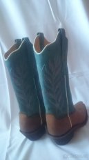 Boty kožené westernové jezdecké vel.38 - 9