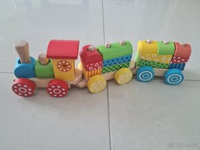 Hračky mix - auta, vlak, puzzle, nářadí - 9