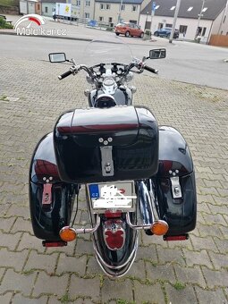Prodám zadní nosič Yamaha XVS650 Classic a malý kufr - 9