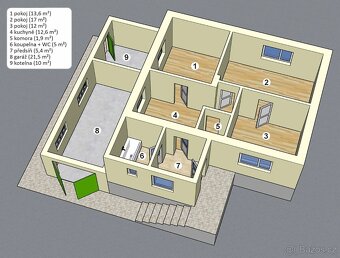 Prodej rodinného domu 3+1, pozemek1084 m², Týnec na - 9