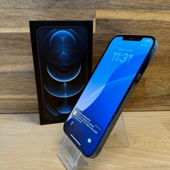 iPhone 12 Pro Max 128GB, 100% baterie, modrý (rok záruka) - 9