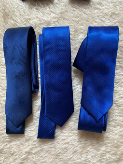 Kralovská modrá kravata, uzká - 9
