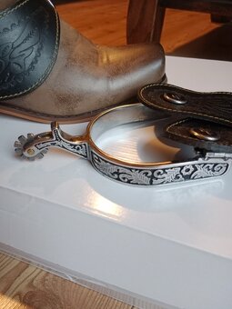 Kovbojské westernové ostruhy - 9