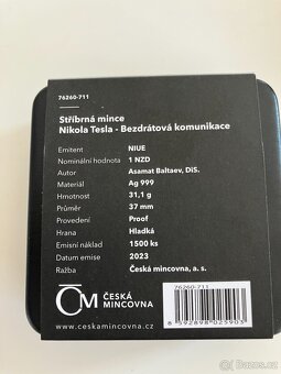 Sada strieborných mincí NIKOLA TESLA - 9