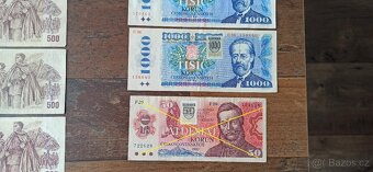 Bankovky ČR, Slovensko 1993+ - 9