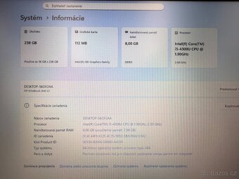 Notebook HP EliteBook 840 G1, i5, SSD 250 GB, 8 GB RAM - 9