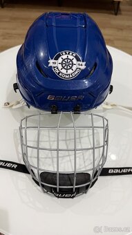 ✅ HOKEJOVÁ PROFI PRILBA - BAUER HYPERLITE = M - L = BLUE ✅ - 9