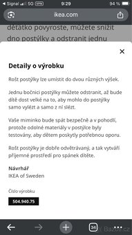 Dětská rostoucí postýlka - 9