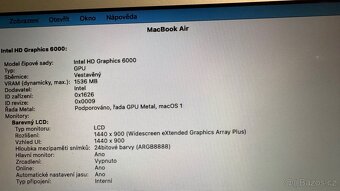 MacBook Air (13-inch,Early 2015) cz klávesnice - 9