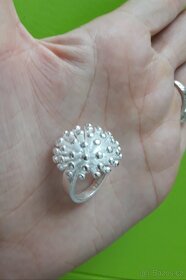 Dámský stříbrný prsten prstýnek 925 / coronavirus - 9