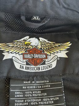 HARLEY DAVIDSON – PÁNSKÁ 100% NYLONOVÁ BUNDA S LOGEM HD, XL - 9