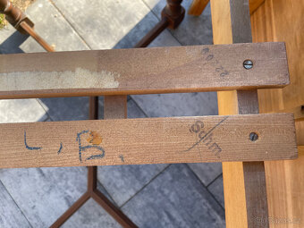 Jídelní souprava stůl a 4 židle Lübke - výplet Thonet - 9