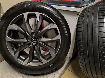 ALU kola Mazda CX5 5x114,3 R19 Originál, pneu letní 7mm - 9