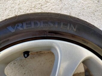 Alu kola Alessio, 7,5J x17, 5x100, Letní pneu 205/50 r17 89V - 9