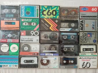 Nove foto 3.11. málo použitych 590 MC kazet od 9 Kč - 9