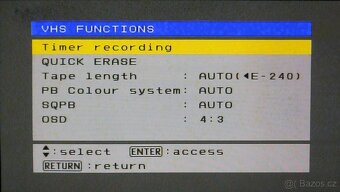 ⚠️VHS-HDD-DVD rekordér Panasonic DMR-EH80 - 9