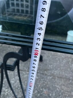 Masivní kovaný zahradní set - stůl plus 4 židle - 9