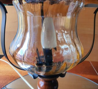 Staré vintage stolní lampy. Sklo, Porcelán - 9