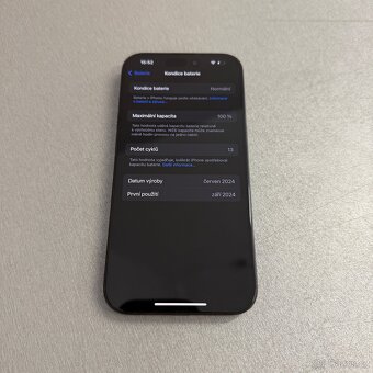 iPhone 15 Pro 128GB, 100% baterie, 12 měsíců záruka - 9