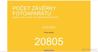 Nikon D7500 20 tis expozic TOP STAV - 9