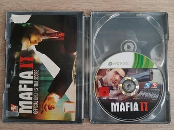 XBox 360 hra Mafia II Steel book + art book + mapa - 9