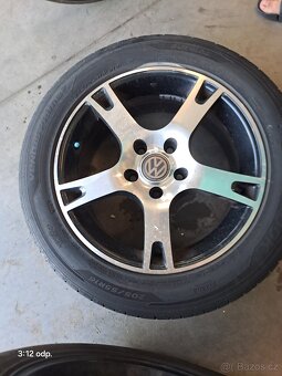Originální litá sada kol VW 5x112 205/55 R16 HANKOOK DOT5021 - 9