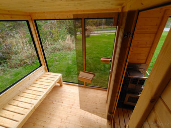 Finská venkovní sauna-Saunový domek s odpočívárnou - 9