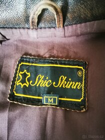 Retro 100 % kožená bunda - 9