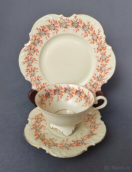 Úžasná čajová sada August Schweig Weisswasser (1932-1939) - 9