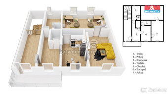 Prodej 1/3 rodinného domu, 110 m², Ohnišov - 9