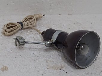 Bakelitové nástěnné retro světlo / lampička - OK stav - 9