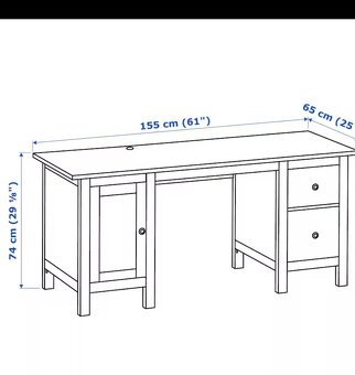 Prodám dřevěnoný stůl Hemnes - 9