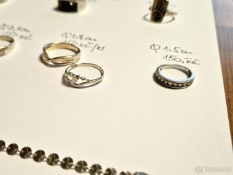 ⭐ Prodám stříbrné šperky 925/1000 – více kusů, různé druhy ⭐ - 9