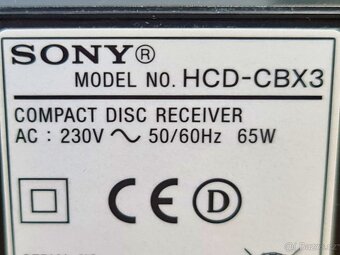 Sony HCD-CBX3, USB, MP3 ve stavu nového - 9