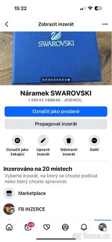 SWAROVSKI náramek NOVÝ - 9