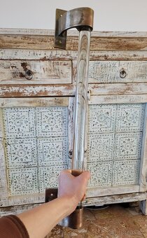 Robustní dveřní madlo Art Deco / vintage klika - 9