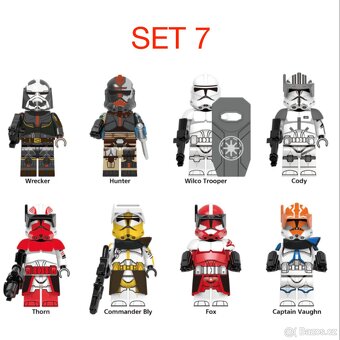 Rôzne figúrky Star Wars 5 (8ks) typ lego - nové - 9