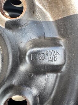 PLECHOVÁ LETNÍ KOLA Aygo, Peugeot , Citroën - 9