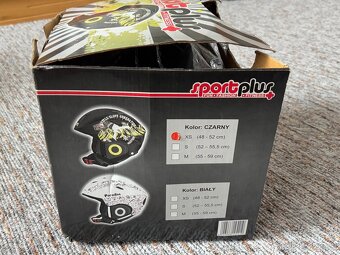 NOVÁ lyžařská helma SportPlus – černá, velikost XS - 9