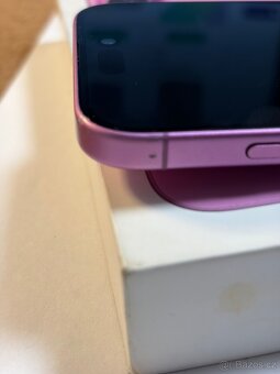 Apple iPhone 16 128gb Pink kondice baterie 100% Zaruka do 01 - 9