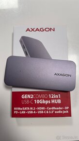 AXAGON HMC-12GM2, USB-C hub, slot na m.2 ssd - 9