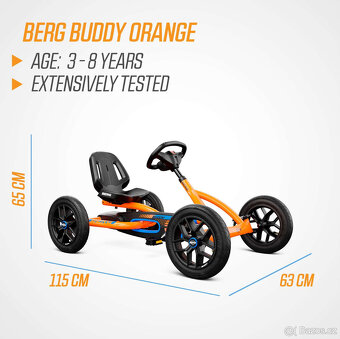 Šlapací kára BERG Buddy B-Orange - 9
