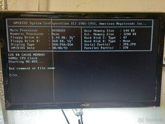 AT počítač JZD Slušovice TNS - RIVAL 286, AMD 386DX-40 - 9
