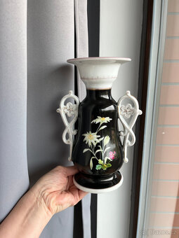Starožitná váza 23 cm, 19. století, Slavkov Schlaggenwald - 9