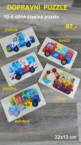 Dřevěné montessori naučné hry a pomůcky - 9