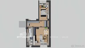 Pronájem nově zrekonstruovaného bytu 2+kk, 50 m2, Plzeň-Jižn - 9