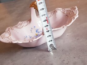Růžový porcelán-košíček - 9